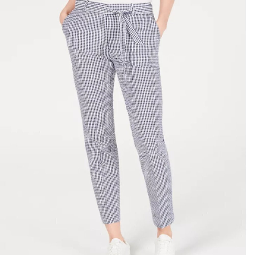 nine west harbor light pants with belt